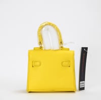Image 3 of LIKE DREAMS Faux Leather Croc-Embossed Baby Crossbody Bag - Yellow