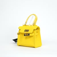 Image 5 of LIKE DREAMS Faux Leather Croc-Embossed Baby Crossbody Bag - Yellow