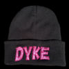 Dyke Beanie | Pink Floral on Black