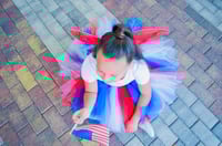 Image 3 of Red White & Blue American Patriotic Fourth Of JulyTutu Skirt