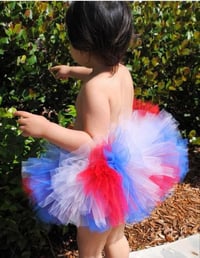 Image 2 of Red White & Blue American Patriotic Fourth Of JulyTutu Skirt