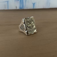 Image 1 of TIL DEATH W/SIDE INITIALS RING