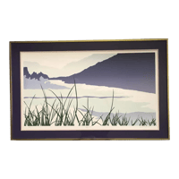 Image 1 of Judith Hendler, Original Embossed Serigraph "Waters Edge", 47/500, Signed and Framed