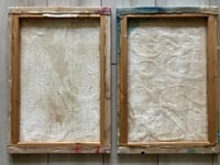 Image 5 of 1970s Pair of Abstract Paintings on Canvas, Signed "Hill '73", Labeled St. Martins College of Art