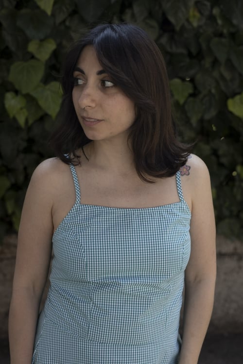 Image of ABITO “NON È LA RAI” VICHY BIANCO E VERDE