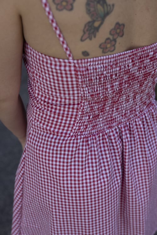 Image of ABITO “NON È LA RAI” VICHY BIANCO E ROSSO