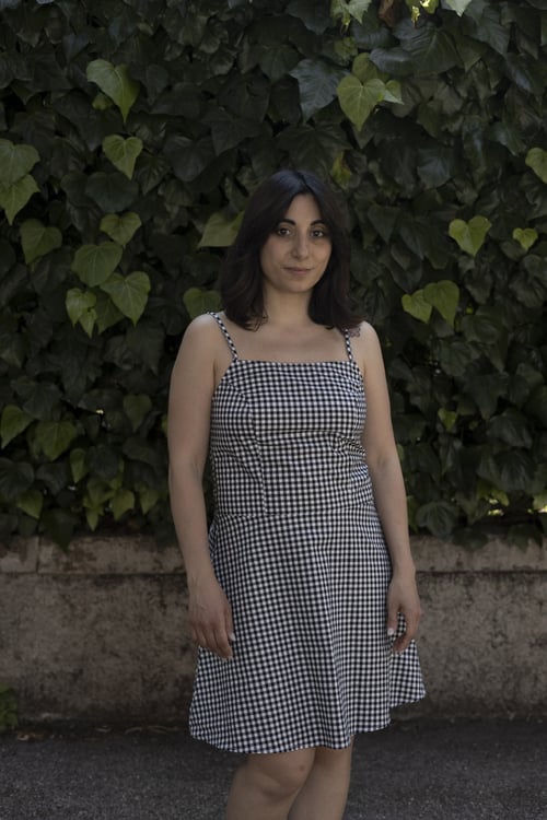 Image of ABITO “NON È LA RAI” VICHY BIANCO E NERO