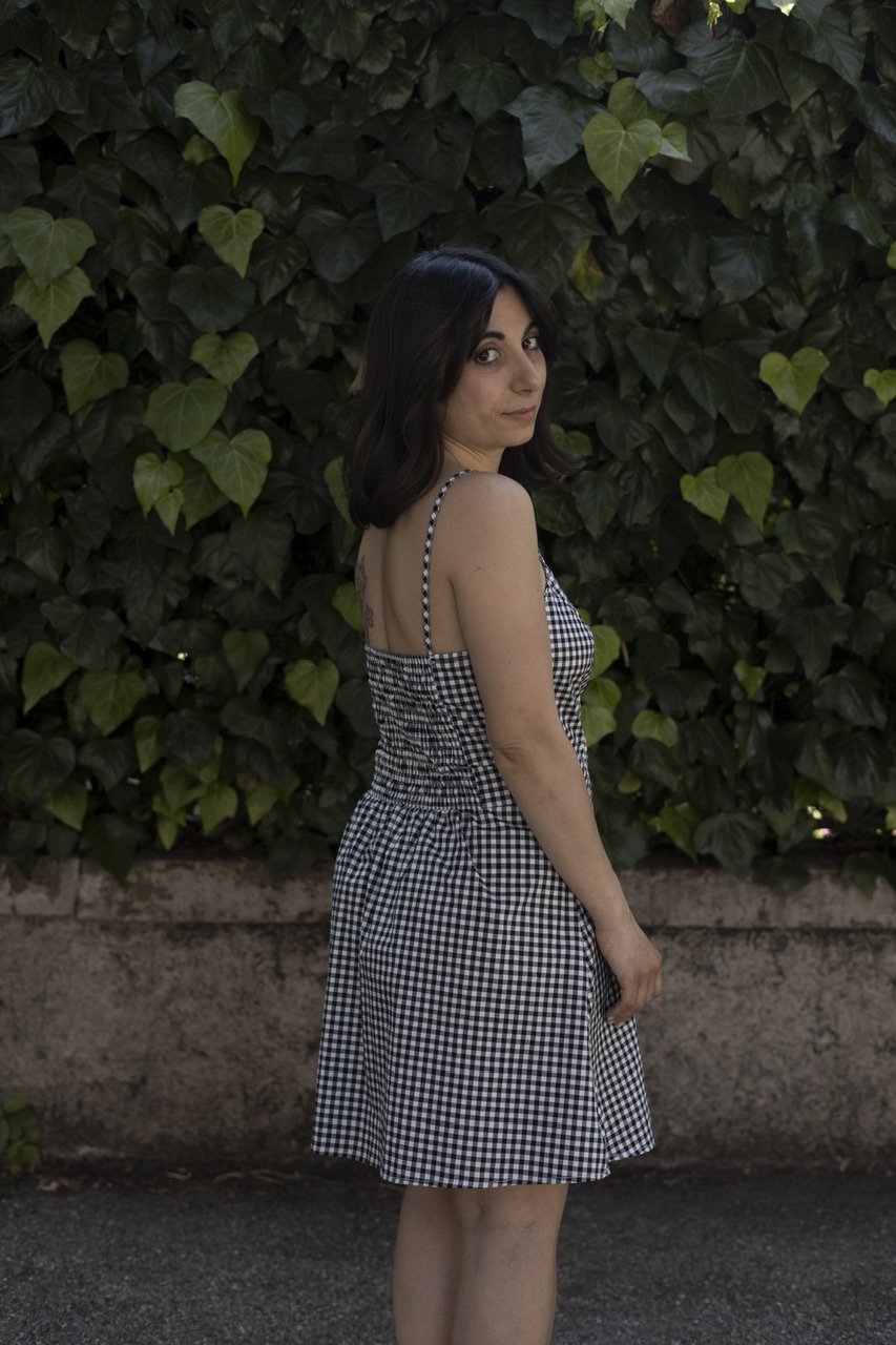 Image of ABITO “NON È LA RAI” VICHY BIANCO E NERO