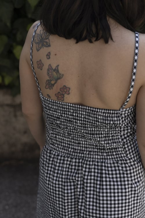 Image of ABITO “NON È LA RAI” VICHY BIANCO E NERO