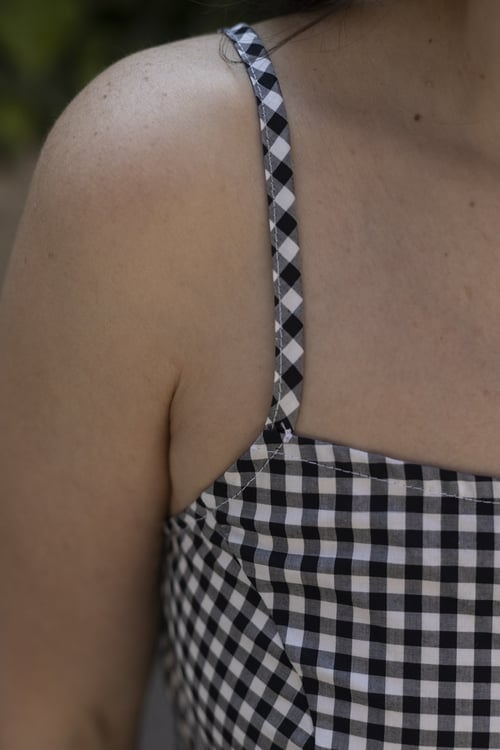 Image of ABITO “NON È LA RAI” VICHY BIANCO E NERO