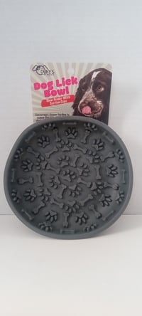 Image 1 of Dog Lick Bowl (Gray) 