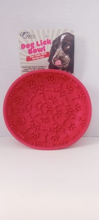Image 1 of Dog Lick Bowl (Red)