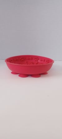 Image 2 of Dog Lick Bowl (Red)