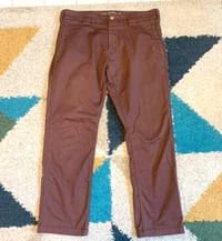 Image 1 of Bluco Work Garment burgundy work pants, size L (34”)