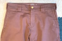 Image 2 of Bluco Work Garment burgundy work pants, size L (34”)