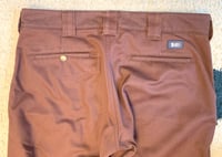 Image 7 of Bluco Work Garment burgundy work pants, size L (34”)