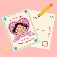 Image 1 of inner princess postcard 