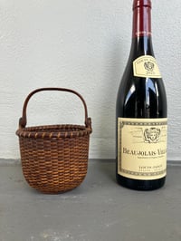 Image 2 of Rare Diminutive Antique Nantucket Lightboat "One Egg" Basket