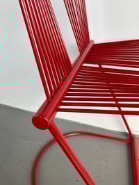 Image 5 of 1980s Jutta Und Herbert Ohl for Rosenthal Linie Swing Chair in Red
