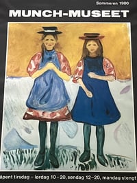 Image 4 of Vintage Exhibition Poster From the Munch-Museet Art Museum in Oslo, 1980, Framed