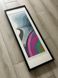 Image 2 of 1970s Mashiko Kimura Original Serigraph #56, Signed and Date '75, Numbered 13/40, Framed