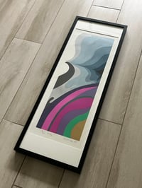 Image 3 of 1970s Mashiko Kimura Original Serigraph #56, Signed and Date '75, Numbered 13/40, Framed