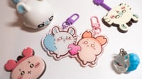 momonga heart kanichan magnetic keychain