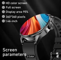 Image 4 of 2-In-1 Headphones & Watch - Casual Digital Sports Design, 1.46" HD Display, NFC, Multi-UI Interface,