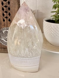 Image 5 of LACE AGATE- CLEAR UARTZ - AMETHYST TEAR DROP