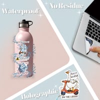 Image 2 of 200 PCS Funny Holographic Stickers for Adults, Waterproof Vinyl Sarcastic Meme Decals