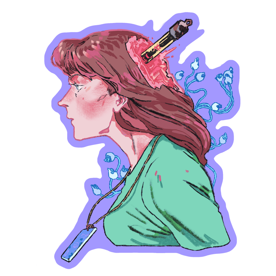 Image of severance | helly: 3x3" vinyl sticker