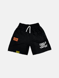 GIRLS ARE DRUGS® FRENCH TERRY SHORTS - BLACK