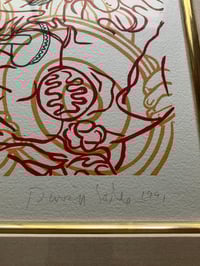 Image 3 of David Salle Original Block Print, Signed, 235/500, Nicely Framed in Gold Leaf