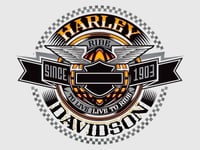 Image 2 of Harley Davidson (To Live, Live to Ride) Air Freshener