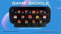 Image 1 of Nintendo Switch Game & MicroSD Card Dock Organizer - Game Saddle!