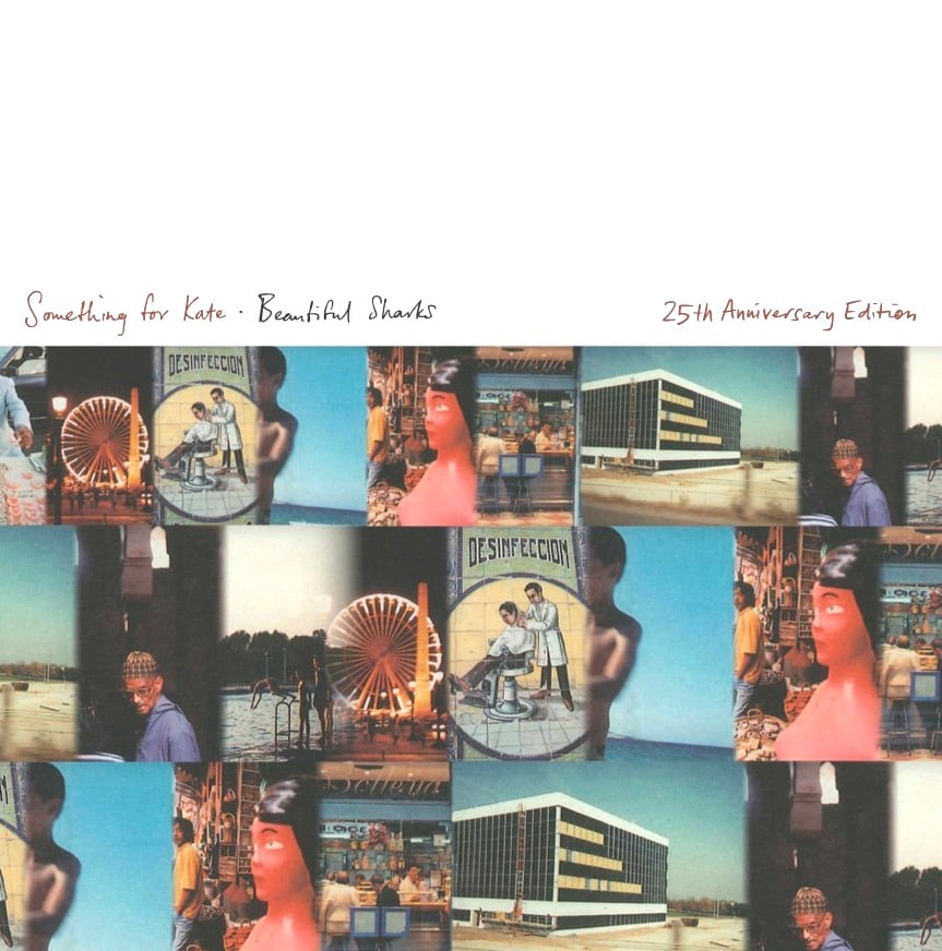 Image of Something for Kate - 'Beautiful Sharks 25th Anniversary ltd edition silver vinyl LP' signed