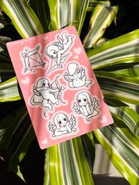 Image 1 of cupid 6x4 sticker sheet