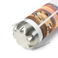 Image 5 of Running Serval Sunset design Stainless steel water bottle 17 oz