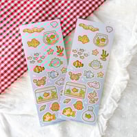 Image 1 of fishy friends sticker sheet