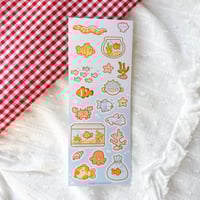 Image 2 of fishy friends sticker sheet