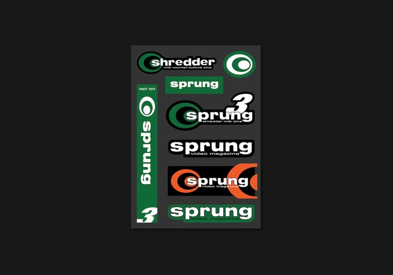 Sprung 3 X Shredder Sticker Sheet