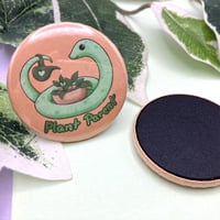Image 1 of Cute Plant Parent Magnet, Cute Snake Magnet - 170