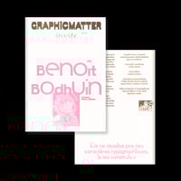 Image 1 of Graphic Matter invite Benoît Bodhuin