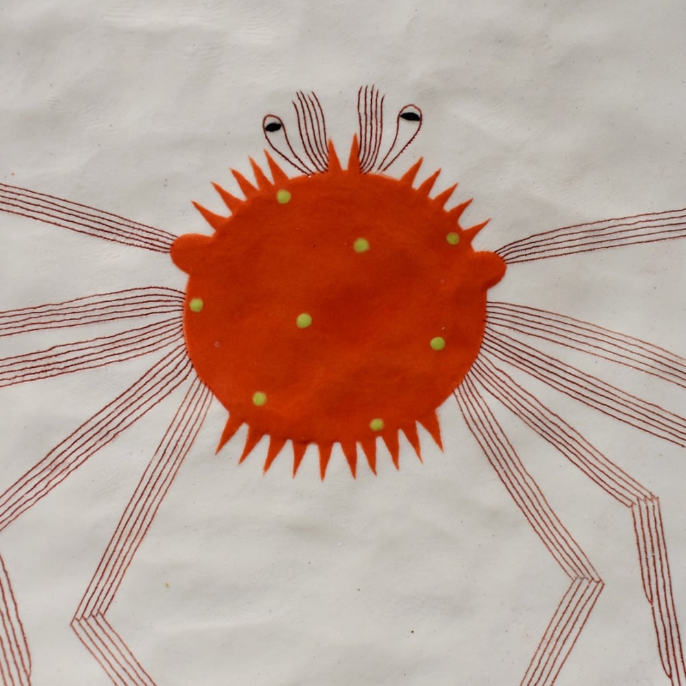 Image of Orange Spider Crab Plate