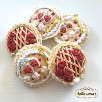 Strawberry & Rose Lattice Pies [MADE-TO-ORDER]