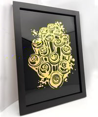 Image 3 of 23 Carat Gold Gilded Spray Cans- Glass Wall Art