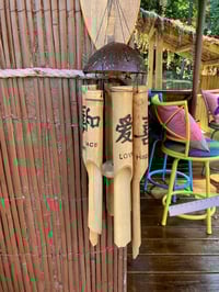 Image 1 of Coconut Shell Wooden WInd Chime