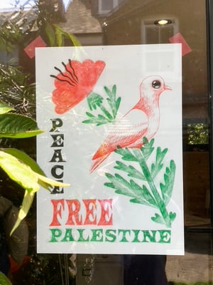 Image of Free Palestine Peace Poster