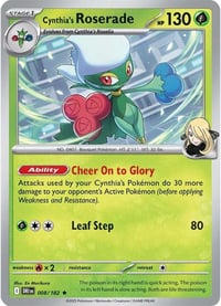 Cynthia's Roserade - SV10: Destined Rivals - Near Mint x4