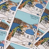 Image 1 of Santorini Postcard